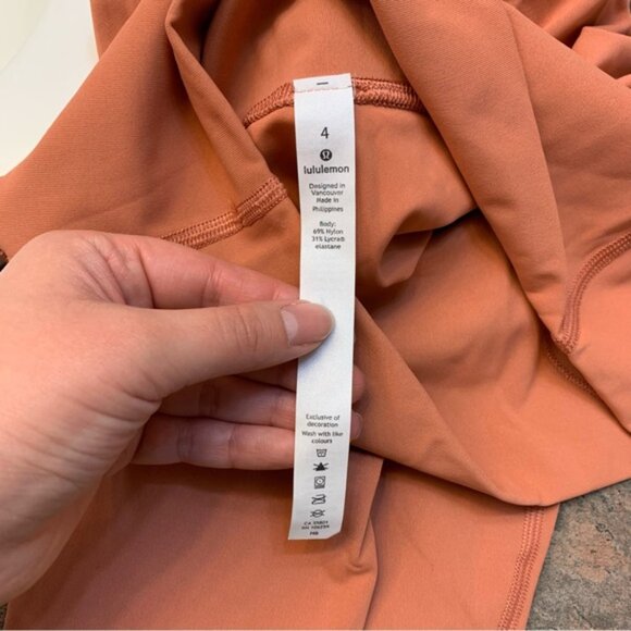 Lululemon Wunder Under High-Rise Tight 28" Full-On Luxtreme Rustic Coral Size 4 - Picture 6 of 6